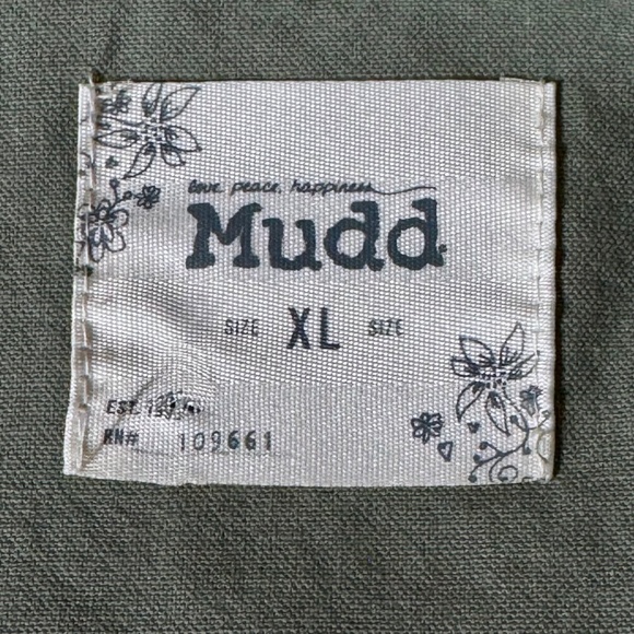 XL Mudd Olive Green Military-Inspired Cargo Jacket w/Full Zip and Snap Pockets - Picture 5 of 7